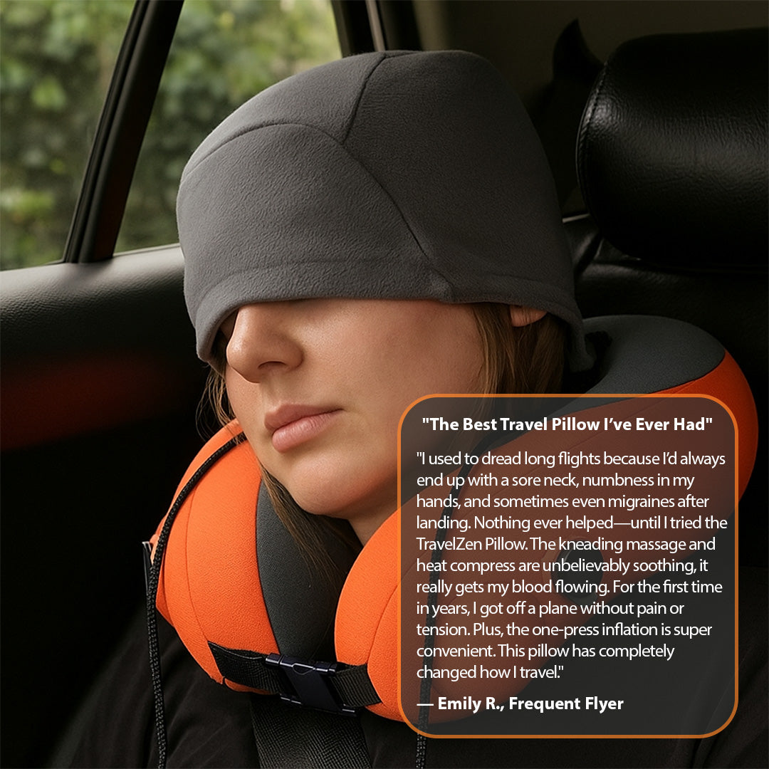TravelZen® Hooded Massage Pillow
